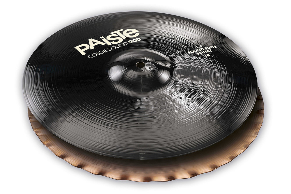 Cymbales Charleston 900 Serie Color Sound Black - 14" Sound Edge