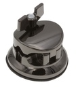 TB10BK - Coquille Ronde Deluxe Support Tom / Tom Basse Noir 50mm (x1)