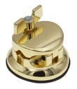 TB10BR - Coquille Ronde Deluxe Support Tom / Tom Basse Doré 50mm (x1)