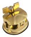 TB9BR - Coquille Carrée Deluxe Support Tom / Tom Basse Doré 50mm (x1)