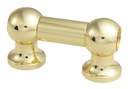 TL12D25-BR - Coquille Tube - 25mm - Doré - Double Tirant (x1)