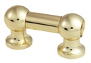 TL12S25-BR - Coquille Tube - 25mm - Doré - Mono Tirant (x1)
