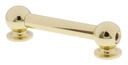 TL13D70-BR - Coquille Tube - 70mm - Doré - Double Tirant (x1)