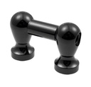TL1S25B-BK - Coquille Tube Grosse Caisse - 25mm - Noir - Mono Tirant (x1)