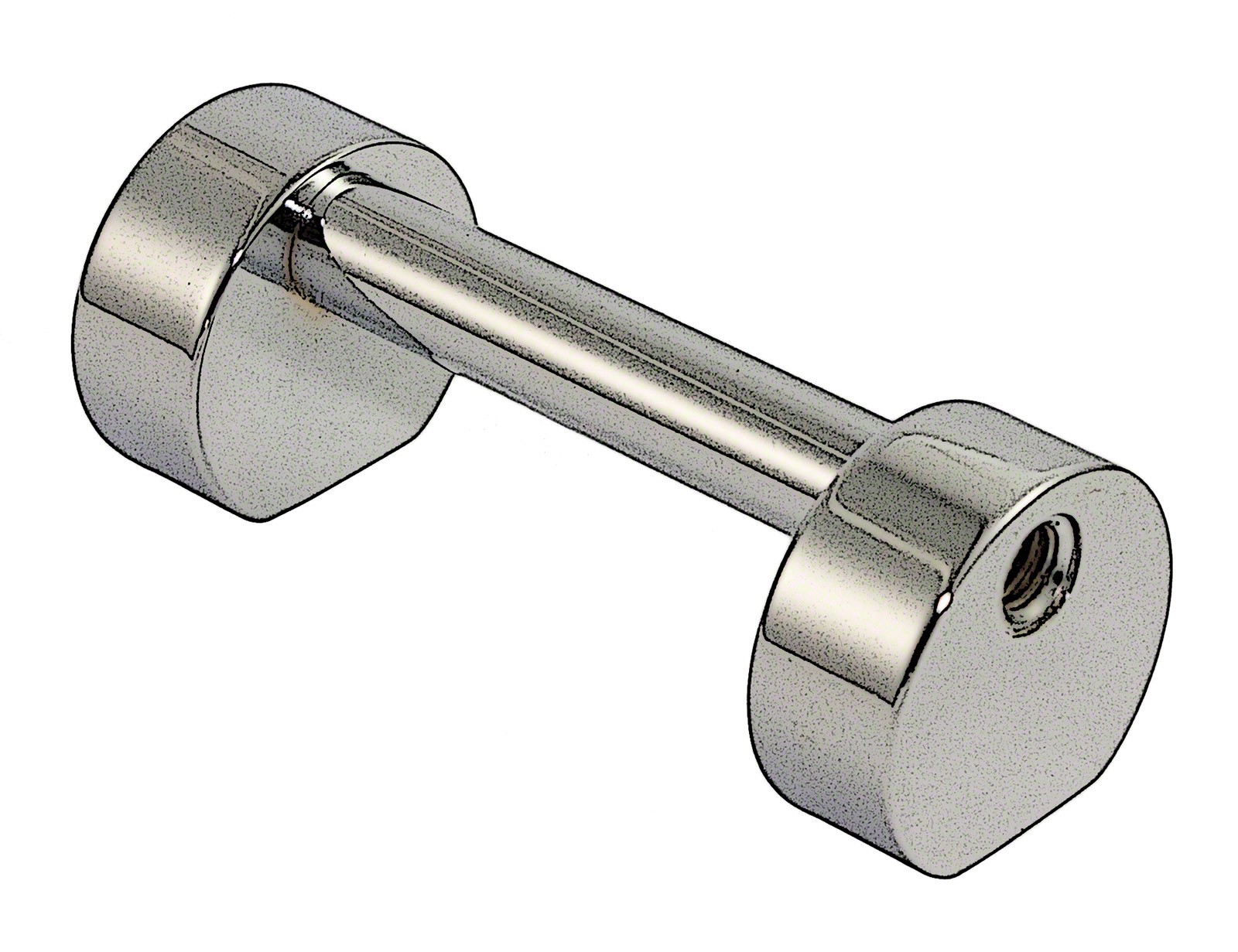TL3S51B - Coquille Tube Grosse Caisse - 51mm - Mono Tirant (x1)