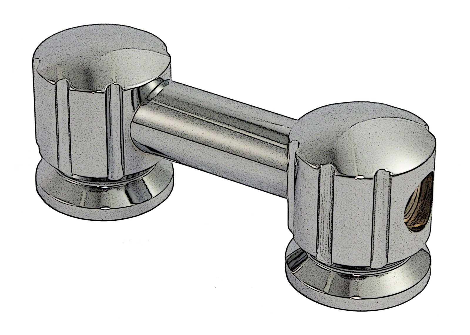 TL8D38 - Coquille Tube - 38mm - Double Tirant (x1)