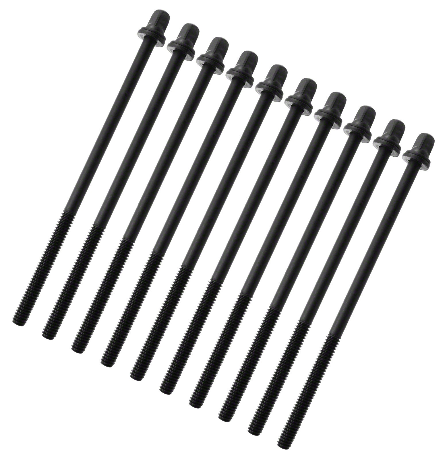 TRC-110W-BK - Tirant 110mm Noir avec Rondelle - Filetage 7/32" (x10)