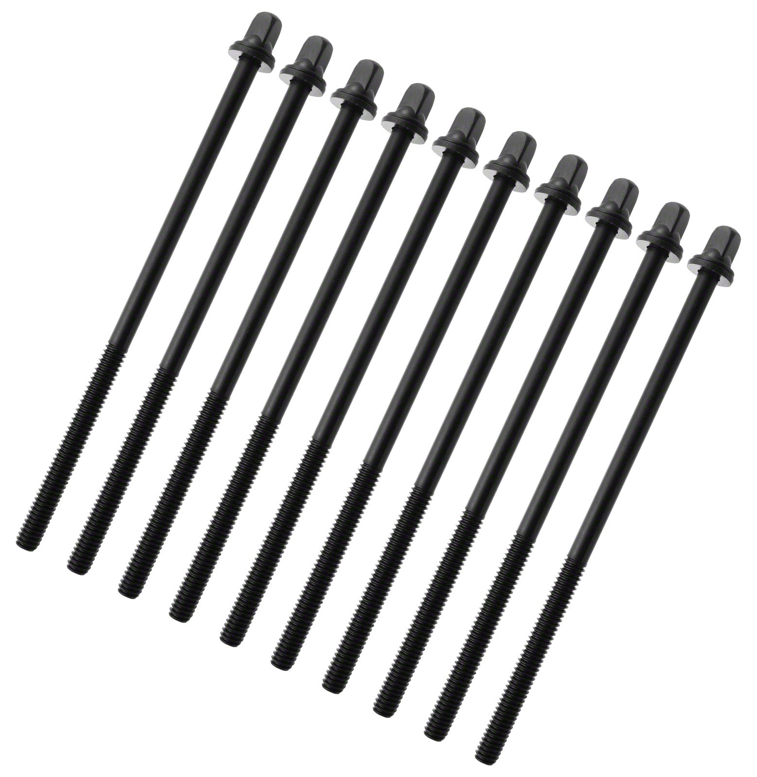TRC-115W-BK - Tirant 115mm Noir avec Rondelle - Filetage 7/32" (x10)