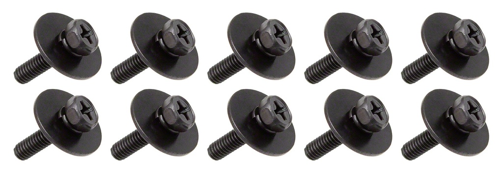 WSC4-16BK - M4 16mm Noir - Vis Intérieure d'Accastillage pour Fût Bois (x10)