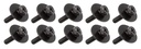 WSC4-16BK - M4 16mm Noir - Vis Intérieure d'Accastillage pour Fût Bois (x10)
