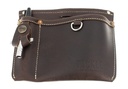 Pochette de rangement en cuir - Marron