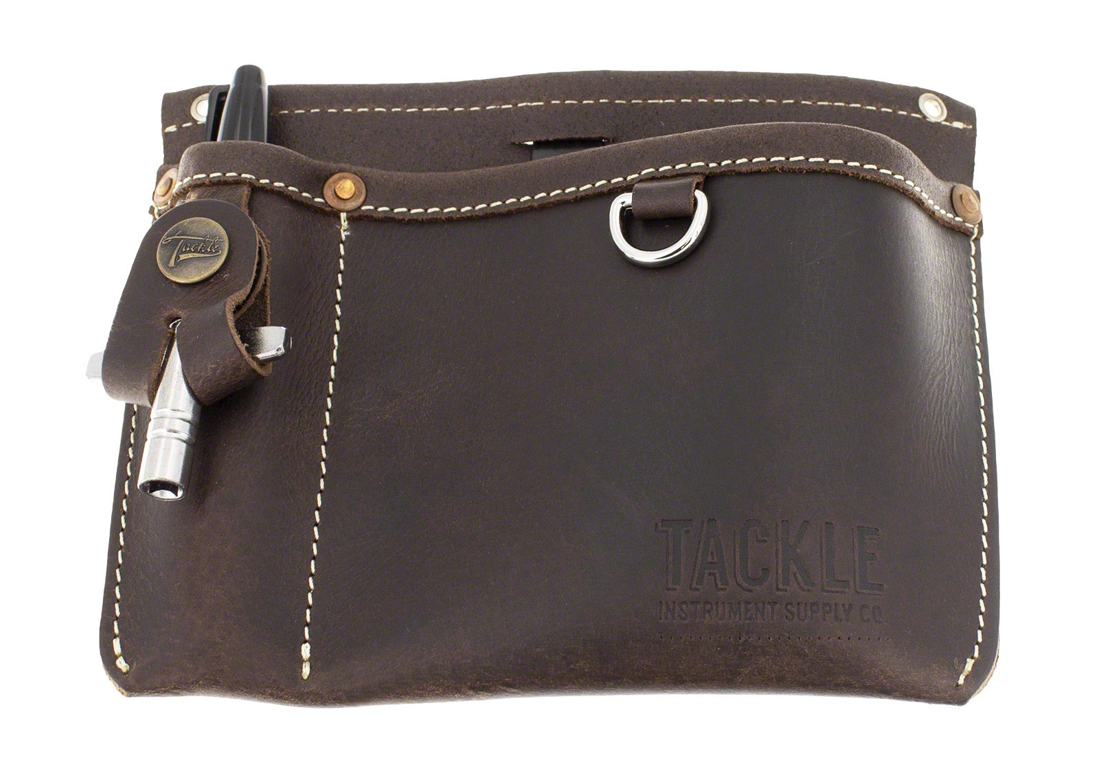 Pochette de rangement en cuir - Marron