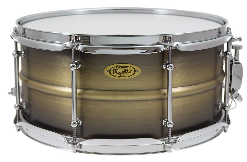 BKA-6514SH - Caisse Claire Black Dawg 14" x 6.5" - Fût Laiton Antique Brush