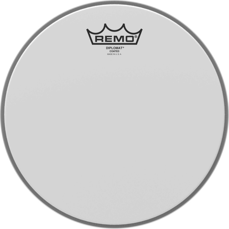 Peau Diplomat Sablée 15" pour Tom/ Caisse claire/ Tom sur pieds