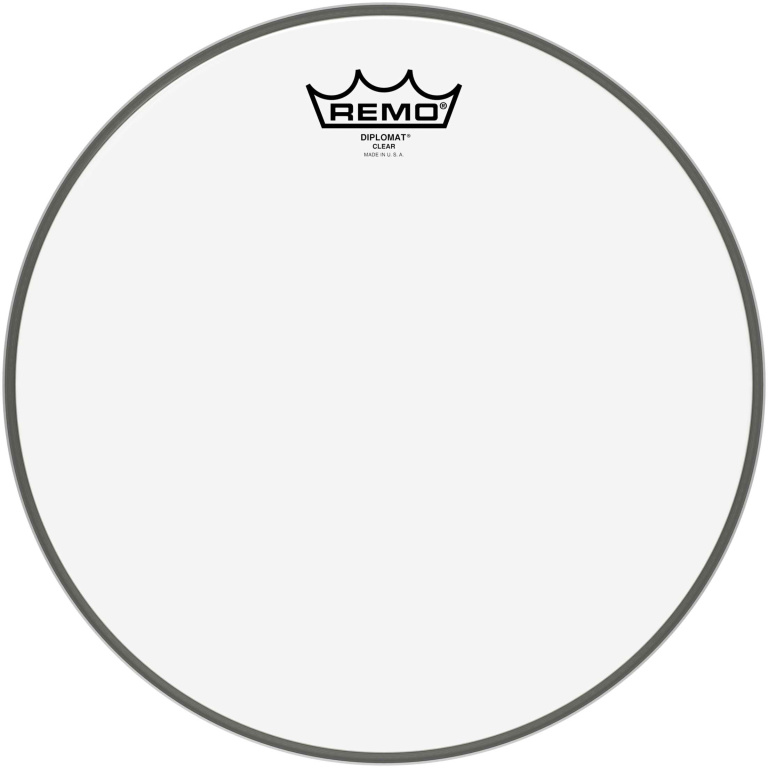 Peau Diplomat Transparente 12" pour Tom/ Caisse claire