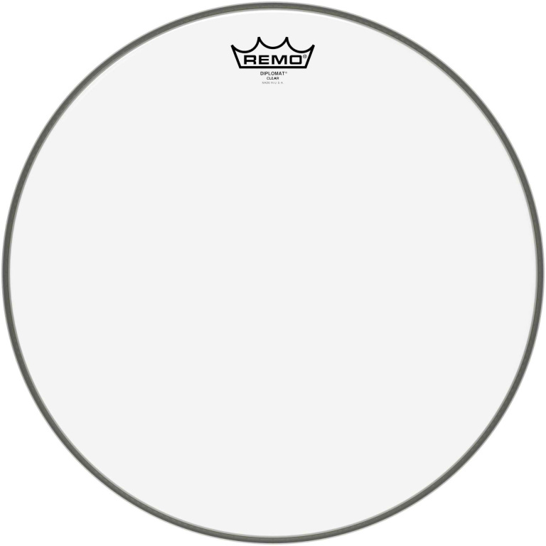 Peau Diplomat Transparente 16" pour Caisse claire/ Tom sur pieds