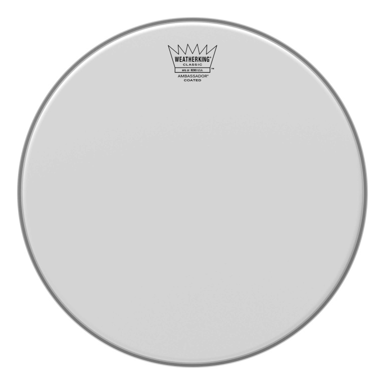 Peau de frappe Ambassador sablée de 13" pour batterie vintage ou personnalisée (Classic Fit)