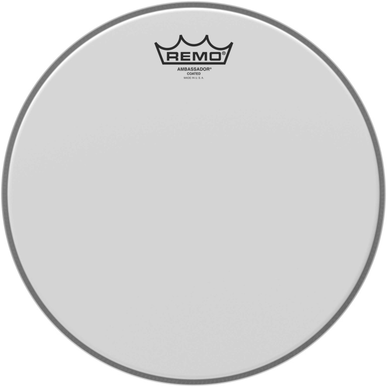Peau Ambassador sablée 12" pour Tom/ Caisse claire