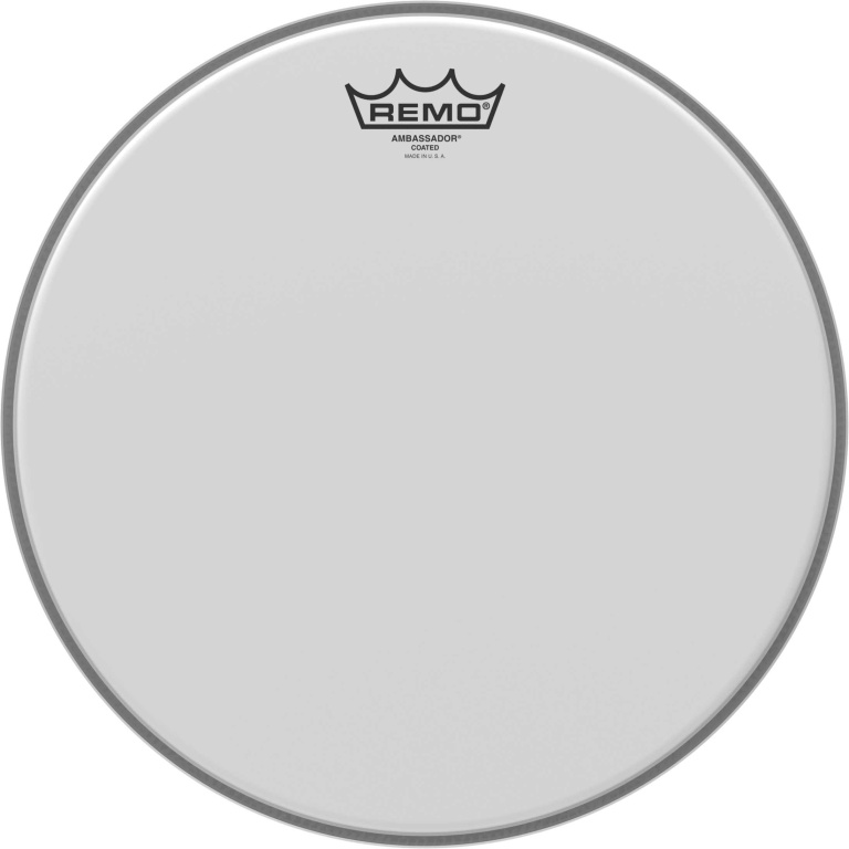 Peau Ambassador sablée 13" pour Tom/ Caisse claire