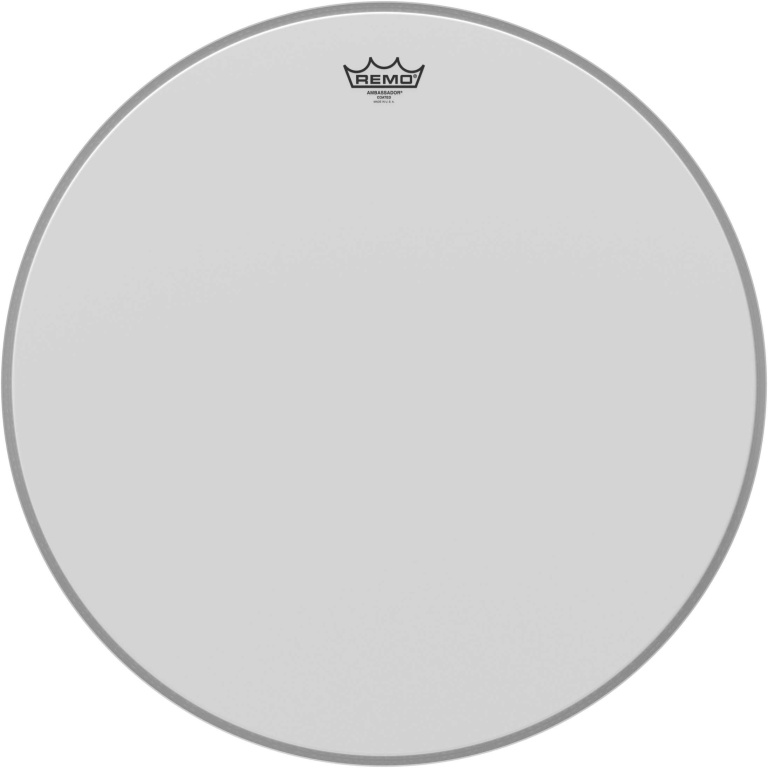 Peau Ambassador sablée 24" pour grosse caisse