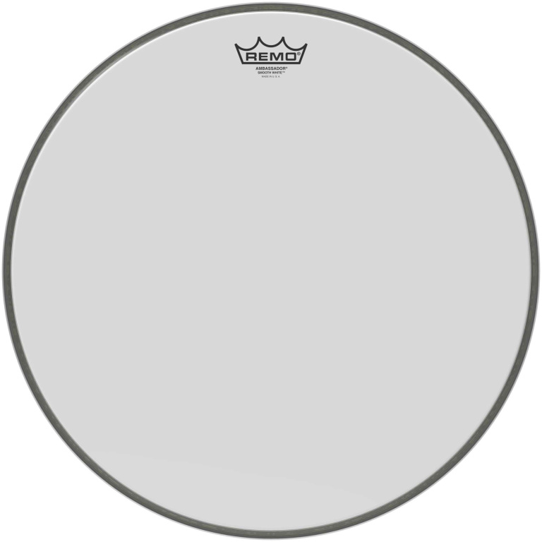 Peau Ambassador blanc lisse 18" pour Grosse caisse