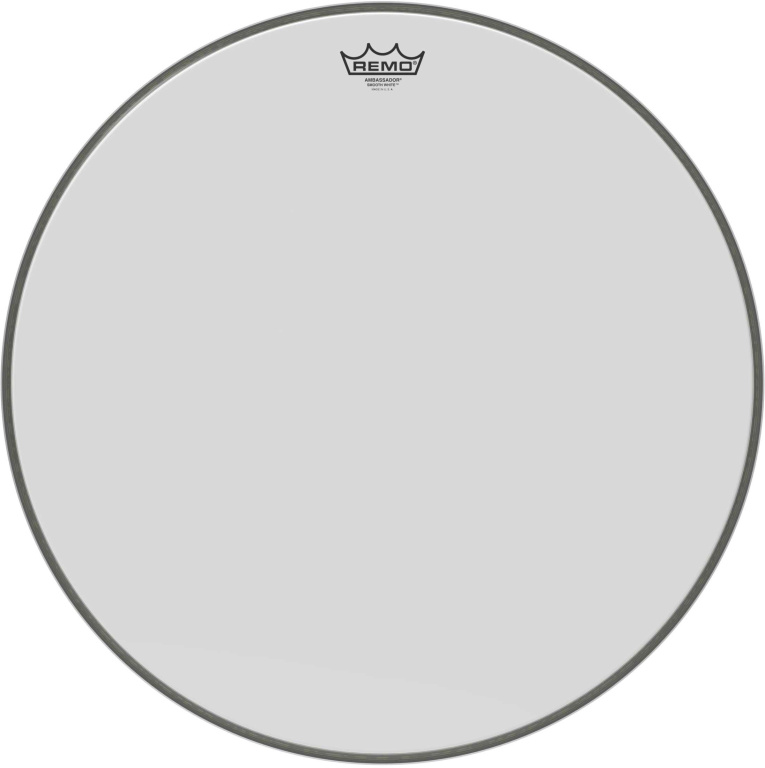 Peau Ambassador blanc lisse 22" pour Grosse caisse