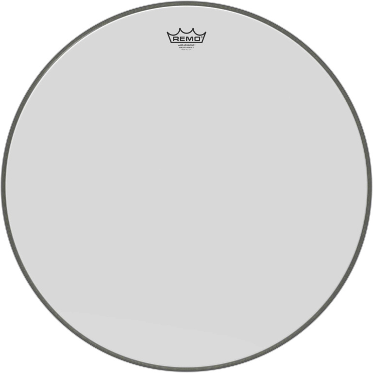 Peau Ambassador blanc lisse 24" pour Grosse caisse