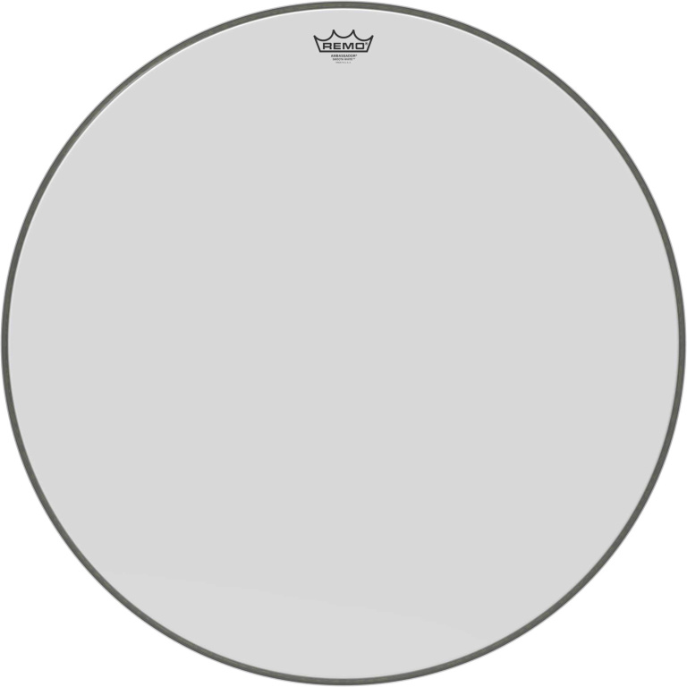 Peau Ambassador blanc lisse 28" pour Grosse caisse