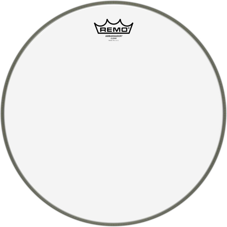 Peau Ambassador Transparente 14" pour tom/ Caisse claire/ Tom sur pieds