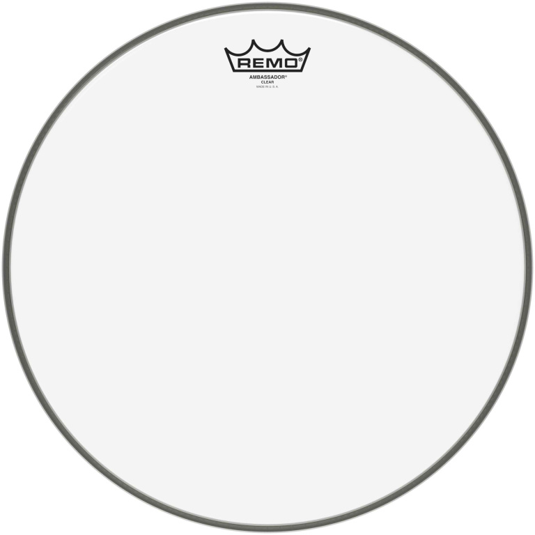 Peau Ambassador Transparente 15" pour tom/ Caisse claire/ Tom sur pieds