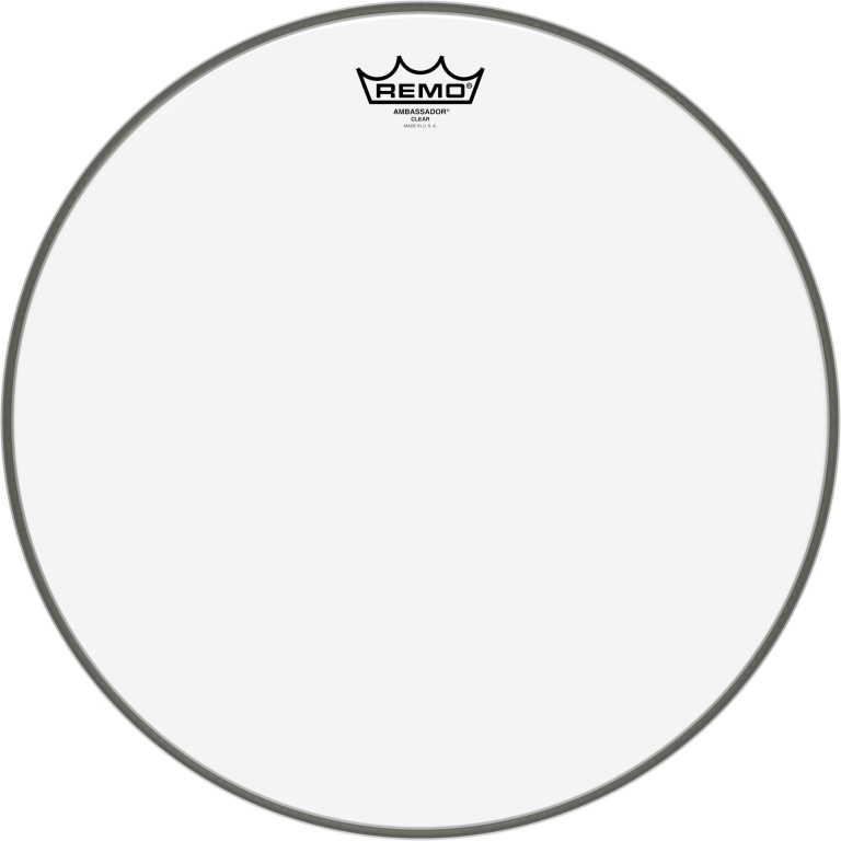 Peau Ambassador Transparente 16" pour Caisse claire/ Tom sur pieds