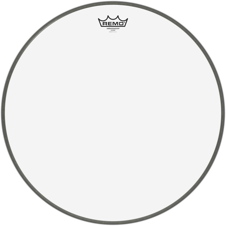 Peau Ambassador transparente 18" pour Grosse caisse