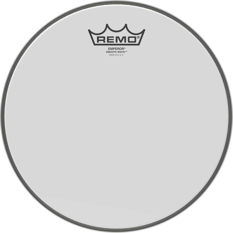 Peau Emperor blanc lisse 10" pour Tom/ Caisse claire