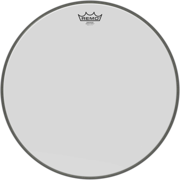 Peau Emperor blanc lisse 18" pour grosse caisse