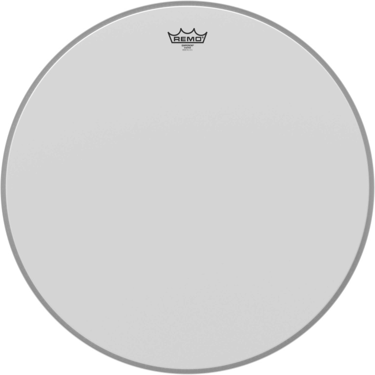 Peau Emperor blanc lisse 24" pour grosse caisse