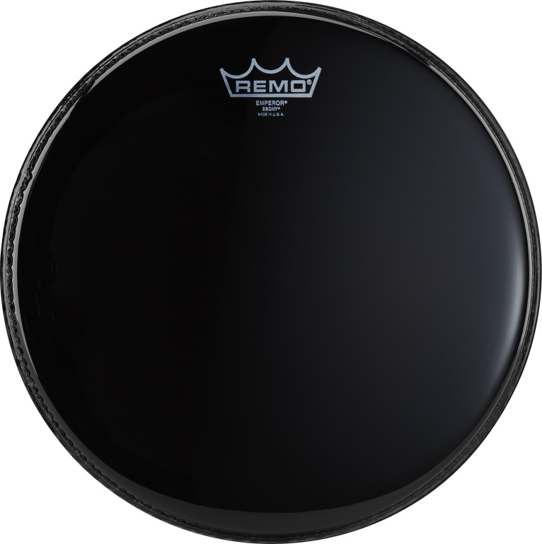 Peau Emperor Ebony 16" pour Tom sur pieds
