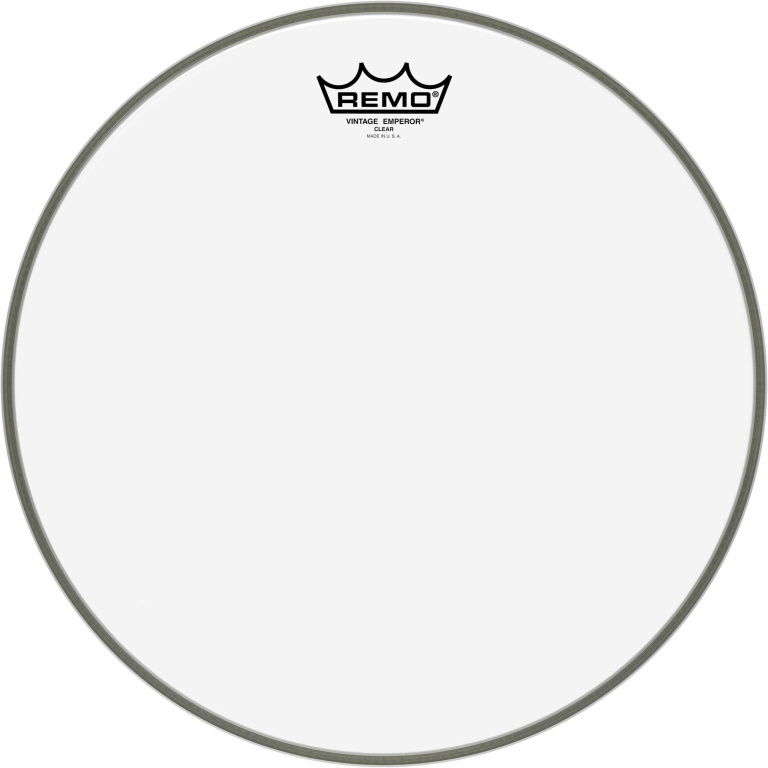 Peau Vintage Emperor transparente 14" pour tom/caisse claire/tom sur pieds