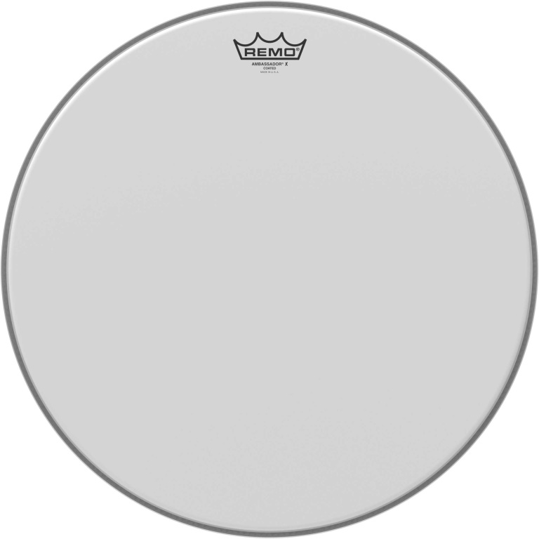 Peau Ambassador X sablée 18" pour Caisse Claire/Tom sur pieds