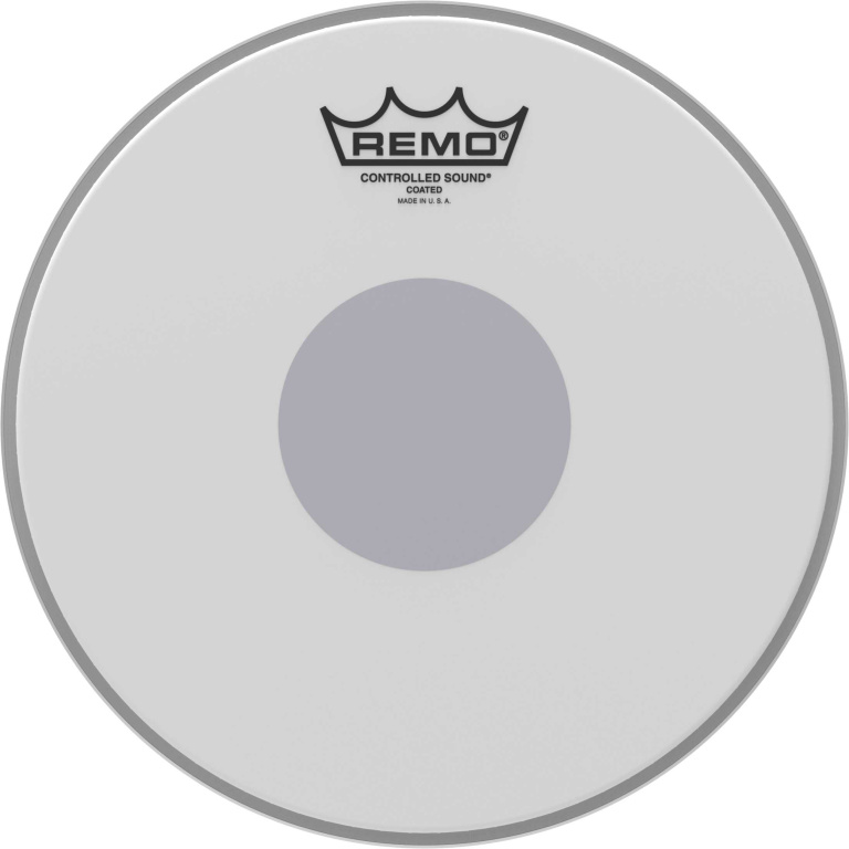 Peau de frappe CS sablée 10" + rond noir en-dessous
