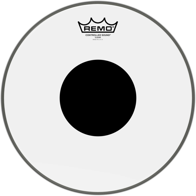 Peau CS Transparente 6" + rond noir, pour Tom
