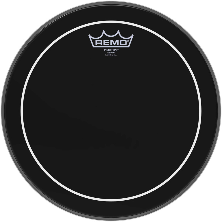 Peau Ebony Pinstripe 12" pour Tom/ Caisse claire