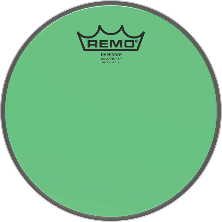 Peau de frappe Emperor Colortone, vert, 8"