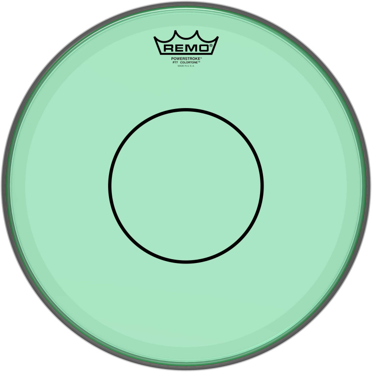 Peau de frappe Powerstroke 77 Colortone pour caisse claire, vert, 13"