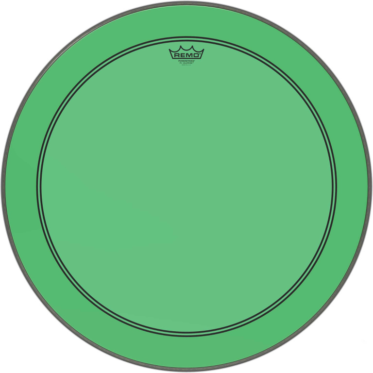 Peau de frappe Powerstroke 3 Colortone pour grosse caisse, vert, 26"
