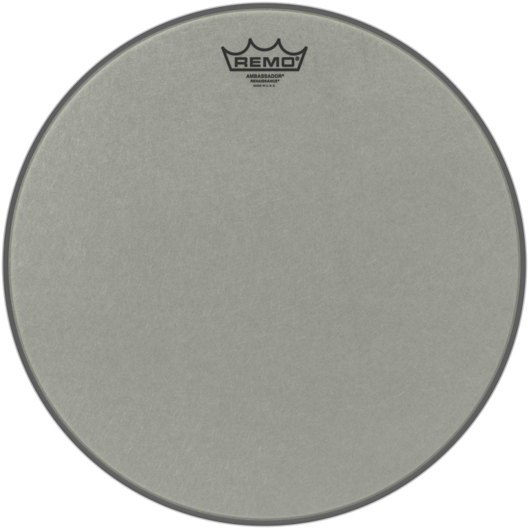 Peau Renaissance Ambassador 15" pour Tom/ Caisse claire/ Tom sur pieds