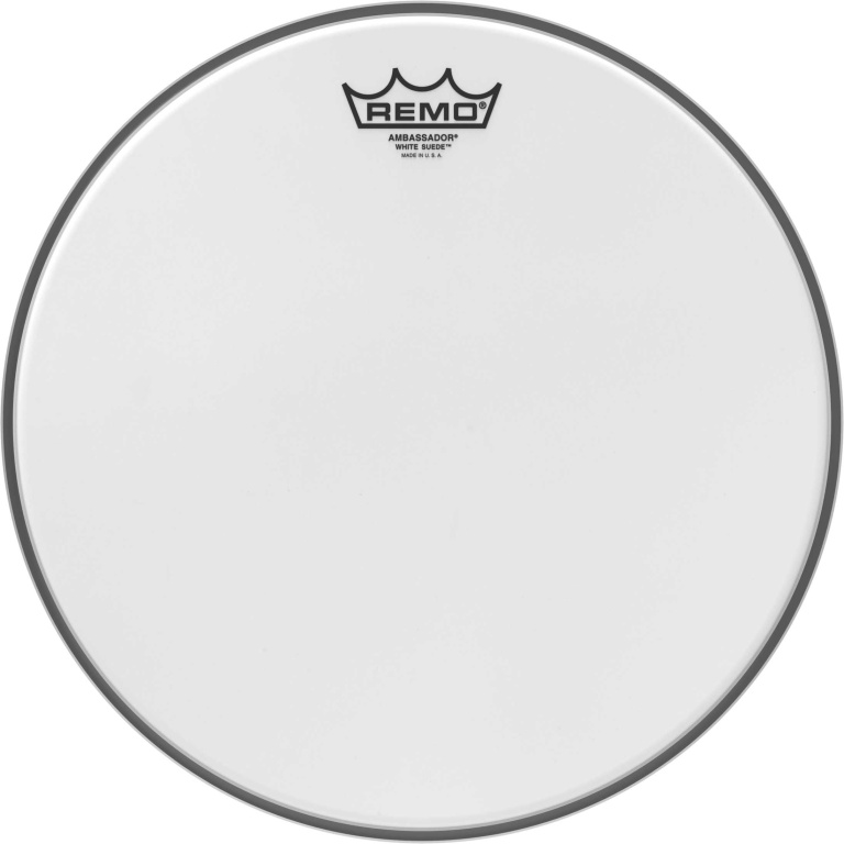 Peau White Suede Ambassador 13" pour Tom/ Caisse Claire