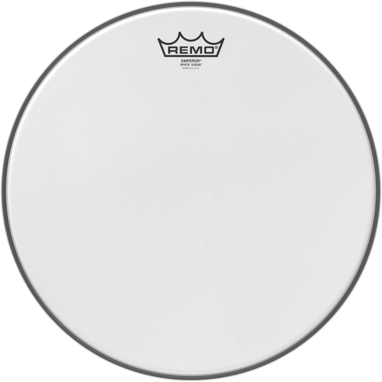 Peau de frappe White Suede Emperor de 14"