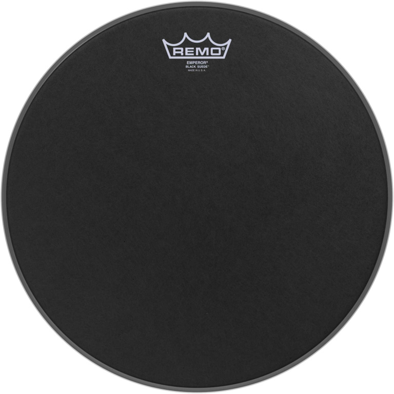 Peau Black Suede Emperor 14" pour Tom/ Caisse claire/ Tom sur pieds