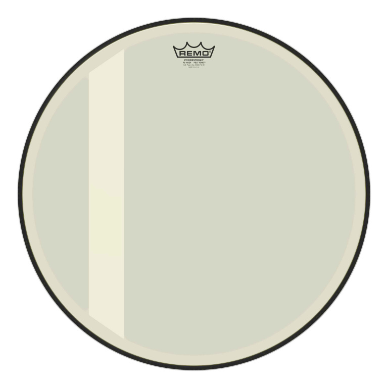 Peau de frappe Powerstroke 3 Hazy Felt Tone de 20" pour grosse caisse