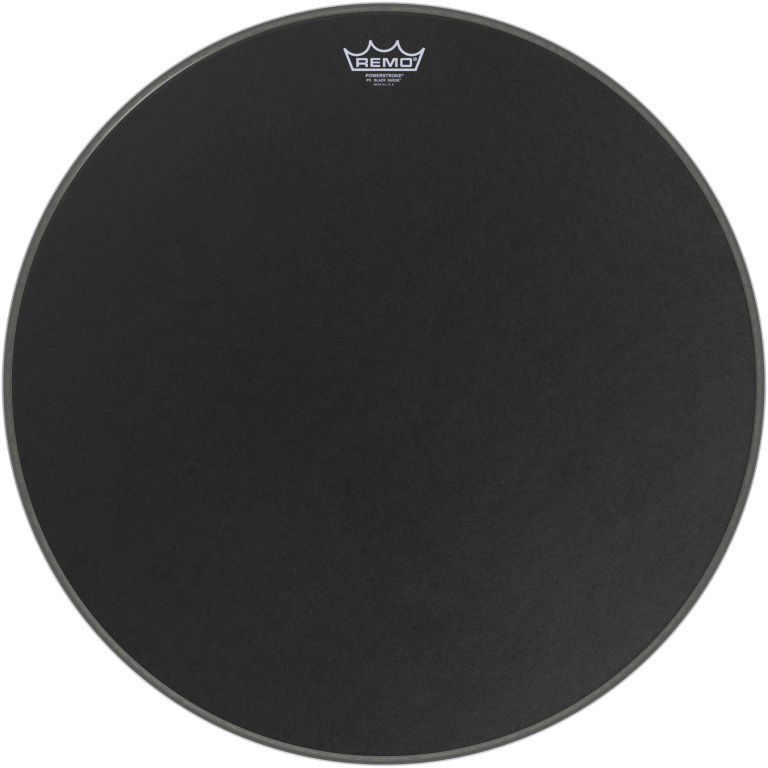 Peau Powerstroke 3 Black Suede 24" pour grosse caisse
